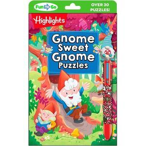 Gnome Sweet Gnome Puzzles: Magical Kids Puzzle Book with Gnomes, Fairies and Dra